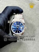 Rolex 41 mm Date Just , Blue, Jubilee