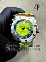 Audemars Piguet Royal Oak Offshore Diver 41 mm Lemon Green Dial With Rubber Strap Copy
