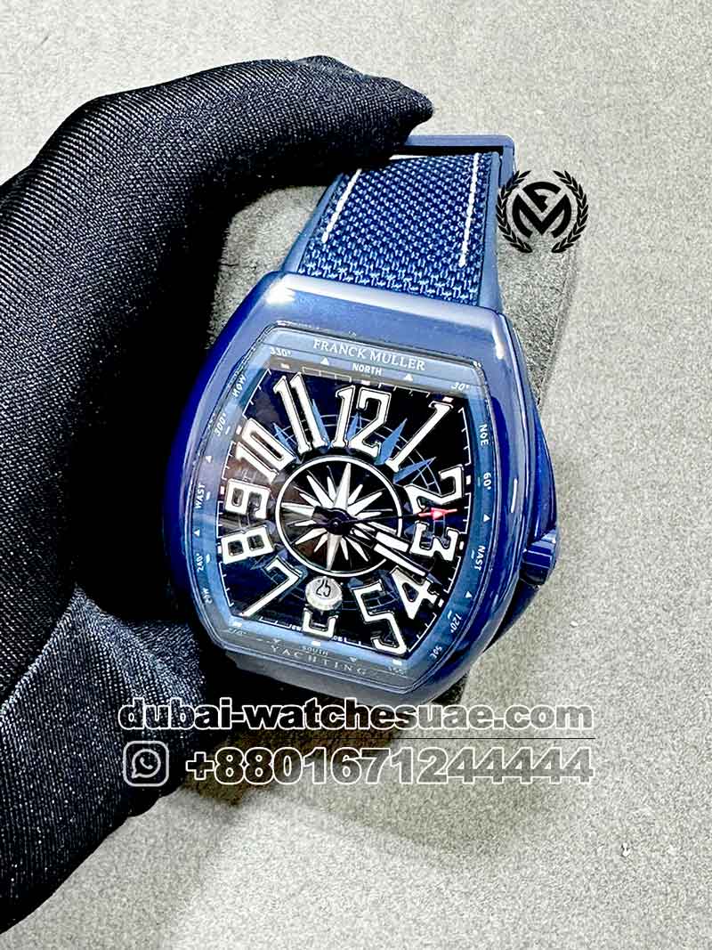 2-a-3-8.jpg Franck Muller Yachting Blue With Blue Rubber Strap Copy - Image 1