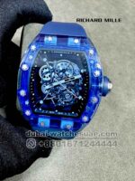 Richard Mille? 055 Blue Sapphire with Blue Strap  Copy