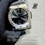 Hublot Classic Fusion 45 mm Gray Dial With Gray Leather Strap Copy