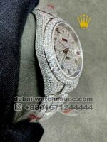 ROLEX DATEJUST 41 OYSTER FULLY? ICED OUT WITH ROMAN NUMERALS Copy - Image 2