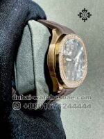 Patek Philippe Aquanaut 5268/200 R With Taupe Dial and Stone Worked Bezel Copy - Image 2