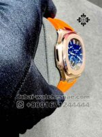 Patek Philippe Nautilus 5712 Gray Dial With Orange Rubber  strap - Image 2