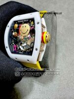 Richard Mille RM 88 Smiley With Yellow Fabric Strap Copy - Image 3