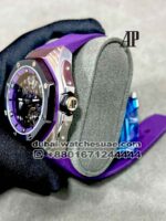 Audemars Piguet Royal Oak Concept ?Black Panther? Flying Tourbillon?Ref: 26620IO.OO.D077CA.01 Purple Rubber Strap - Image 3