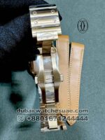Cartier De Santos White? Dial? With Rose Gold? Bracelet Copy - Image 4