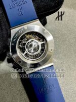 Hublot Classic Fusion Chronograph Blue With Rubber Strap Copy - Image 4