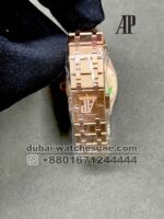 Audemars Piguet Royal Oak 33 mm White dial With Stoned Bezel Rose Gold Bracelet - Image 4