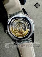 Patek Philippe Calatrava 6007A-001 Gray Dial With Gray Calfskin Leather Straps Copy - Image 4