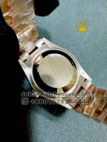 Rolex 36 mm Day Date Rose Gold Stoned Dial With Stoned Bezel Rainbow Stoned Numeric President Bracelet Copy - Image 4