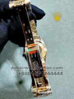 Rolex Day Date 40 mm Black? Dial and Flutted? Bezel with Rose Gold Bracelet Copy - Image 4