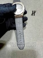 Hublot Classic Fusion 45 mm Gray Dial With Gray Leather Strap Copy - Image 4
