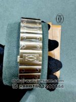 Cartier De Santos White? Dial? With Rose Gold? Bracelet Copy - Image 5