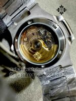 Patek Philippe Nautilus 5711 Steel with custom Black Dial Blue Zircon? Bezel Copy - Image 5