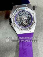 Audemars Piguet Royal Oak Concept ?Black Panther? Flying Tourbillon?Ref: 26620IO.OO.D077CA.01 Purple Rubber Strap - Image 5