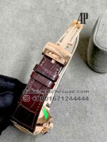 Audemars Piguet Royal Oak Chronograph Rose Gold Dial With Brown Leather Strap - Image 5