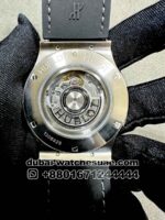 Hublot Classic Fusion 45 mm Gray Dial With Gray Leather Strap Copy - Image 6
