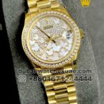 Datejust 31 Mother of Pearl Butterfly Diamond Dial Ladies President Replica Watch