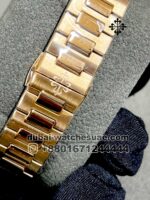 Patek Philippe Ladies 35 mm Rose Gold Dial Stoneworked Bezel - Image 4