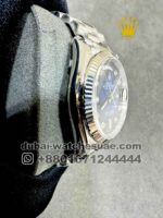 Rolex 36 mm Day Date Blue? Dial Stoned? Numeric With? Flutted Bezel Copy - Image 2