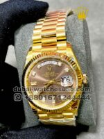 Rolex 36 mm Day date,Brown face