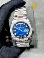Rolex 36 mm Day Date? Blue face ,Stonework