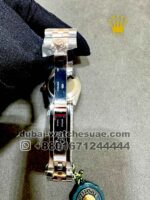 Rolex 31 mm Date Rose Gold Dial? With Stoned? Numeric Plain Bezel? Jubilee Two Tone Bracelet Copy - Image 3