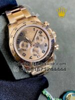 Rolex? Cosmograph Daytona Rose Gold Dial With Black Numeric and Gold Plated Oyester Bracelet