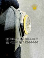 Rolex 31 mm Date Gray Dial? With Roman? Numeric Flutted Bezel? Jubilee Two Tone Bracelet Copy - Image 2