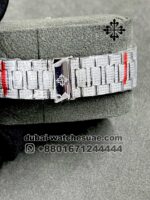 Patek Philippe Iced Out Green Dial Stainless Steel with Stonework - Image 4