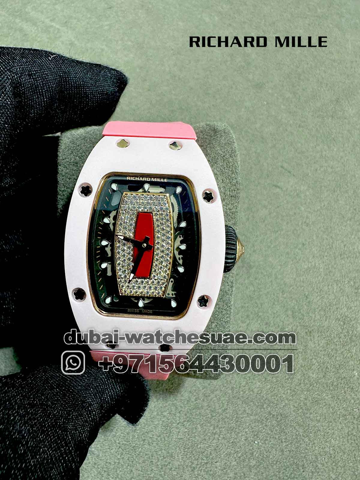 25-a-2.jpg Richard Mille Women Watch RM 07-01 Pink Cerami - Image 1