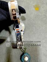 Rolex 31 mm Date White? Dial? With Roman Numeric Plain rose Gold? ? Bezel? Two Tone Oyster Bracelet Copy - Image 4