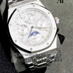 Audemars Piguet Royal Oak Calendar  White Dial And Sub Dial Stainless Steel Bracelet