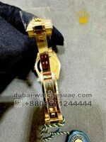 Ladies Rolex 31 mm date just Gold Dial Stoned Numeric President Bracelet Copy - Image 4