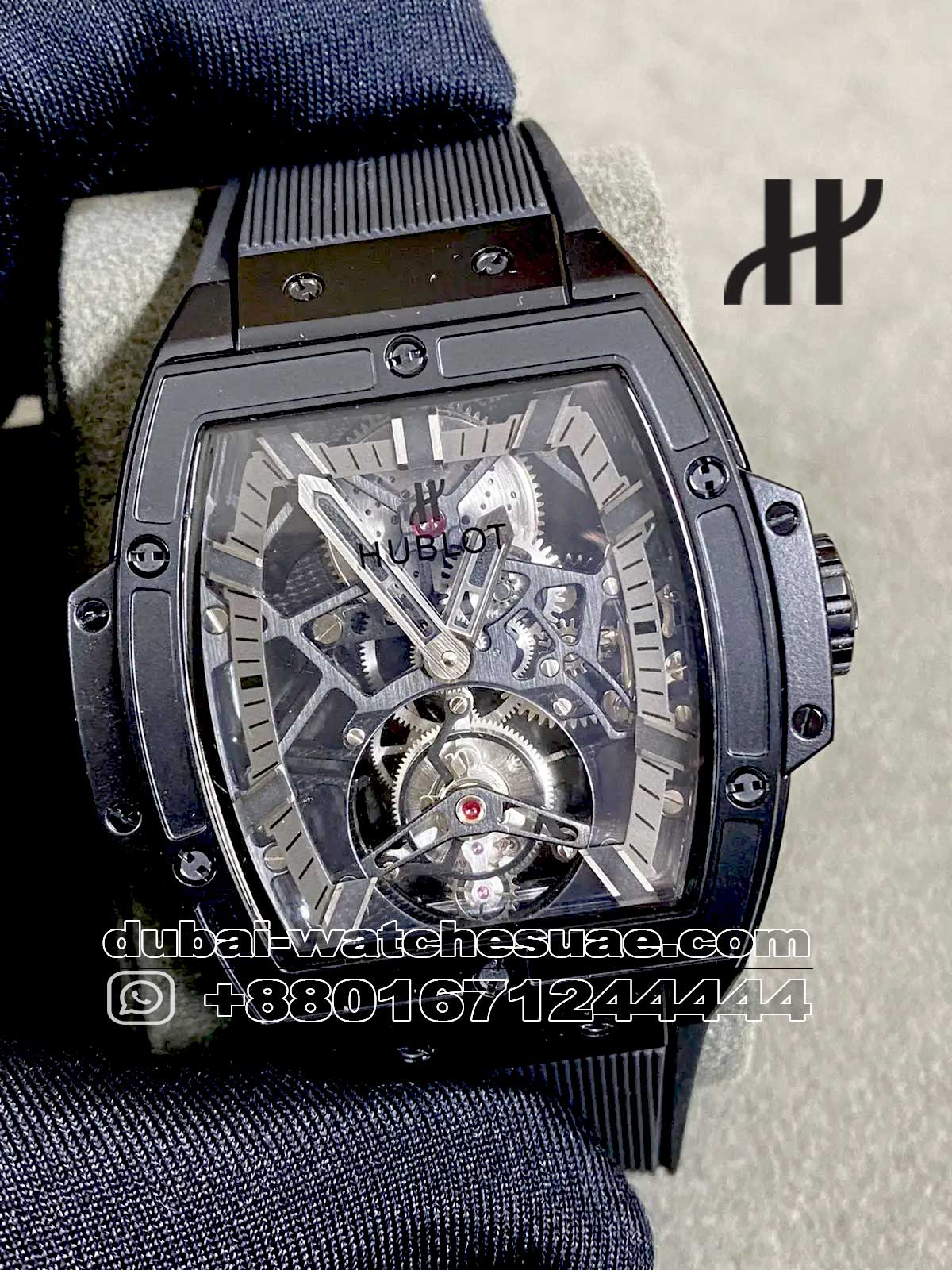 27.jpg Hublot Tourbilion Round Black Bezel Transparent - Image 1