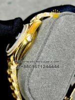 Rolex 31 mm Date Just  ,Green color ,Stoned Bezel and Roman Numerals - Image 3