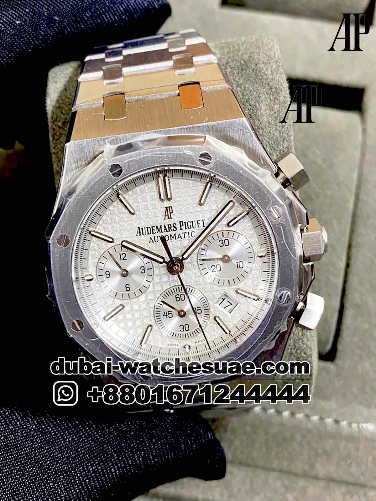 29.jpg Audemars Piguet Royal Oak Chrono Replica Super Clone AP20 white dial Stainless Steel - Image 1