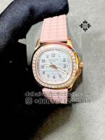 Patek Philippe  Ladies 5072 R Aquanaut Pink Rubber Strap