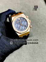 Audemars Piguet Royal Oak Chronograph Blue Dial With Blue Leather Strap Copy