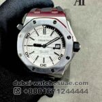 Audemars Piguet Royal Oak Offshore Diver 41 mm White Dial With Rubber Strap Copy
