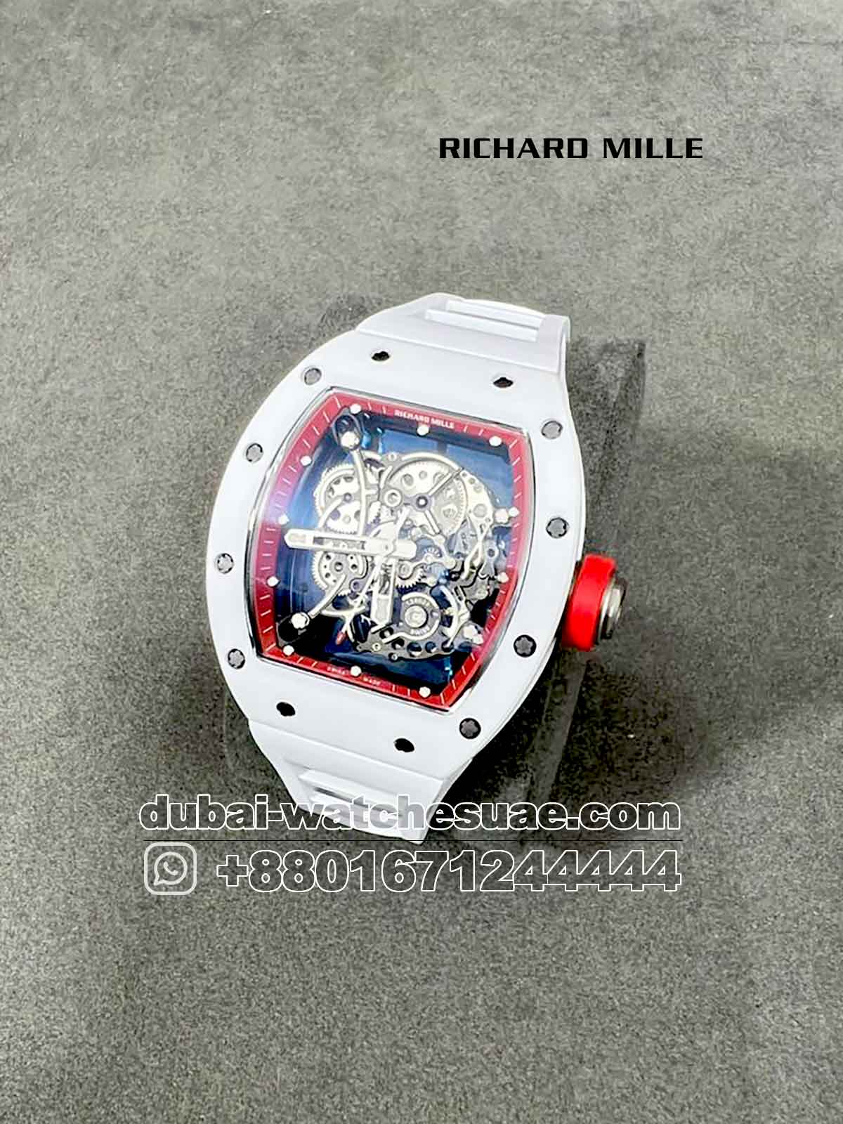 3-a-8.jpg Richard Mille? 055 Bubba White Strap - Image 1