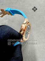 Patek Philippe Nautilus 5712 Gray Dial With Blue Rubber Strap Copy - Image 2