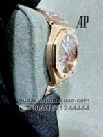 Audemars Piguet Royal Oak 33 mm Brown? Dial With Rose Gold Bracelet Copy - Image 2