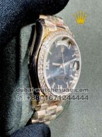 Rolex 36 mm Day date Rose Gold Eisenkiesel dial With Roman Numeral Copy - Image 2