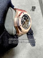 Audemars Piguet Royal Oak Offshore Chronograph selfwinding?  Ref: 264700R.OO.A125CR.01 Black Dial rose Gold Bezel With Brown Leather Strap - Image 2