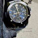 Hublot Classic Fusion Chronograph Black Bezel? With? Blue Rubber Strap Copy