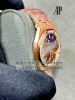 Audemars Piguet Royal Oak 33 mm everrosegold Dial With stoned Bezel and Rose gold Bracelet - Image 2
