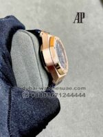 Audemars Piguet Royal Oak Chronograph Blue Dial With Blue Leather Strap Copy - Image 2