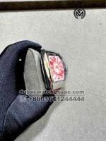 Franck Muller Vanguard? V45 Crazy Hours? White? Dial With Red Numeral and Red? Crocodile Leather Strap Copy - Image 2